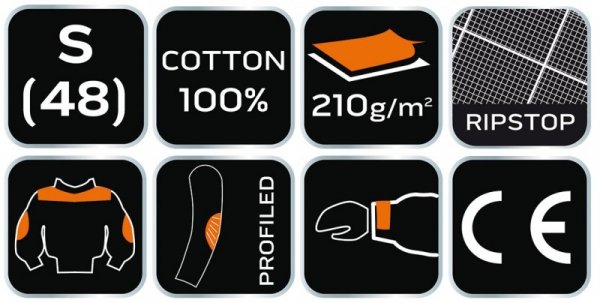 Bluza robocza Neo Garage, 100% bawełna rip stop, rozmiar S