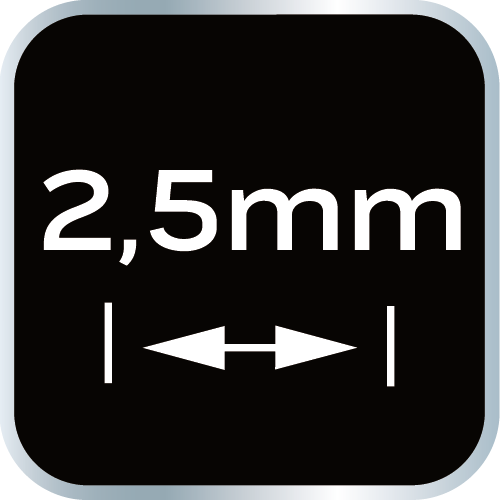 Krzyżyki dystansowe 2.5 mm, 150 szt.
