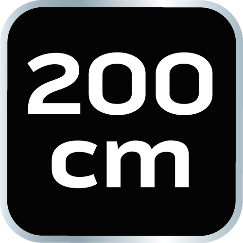 Łata murarska 200 cm, 2 libelle, uchwyty
