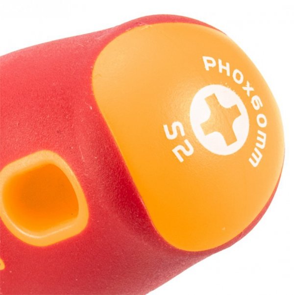 Wkrętak krzyżowy 1000V, PH0 x 60 mm, S2