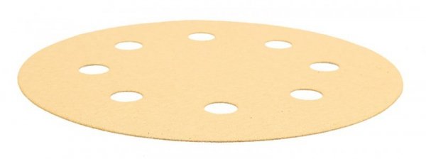Papier ścierny na rzep 180 mm, K180, 5 szt., z 8 otworami do szlifierki 59G263