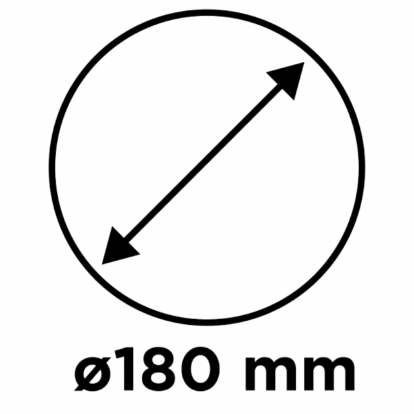 Siatka ścierna do gipsu na rzep 180 mm, K40, 5szt do szlifierki 59G263