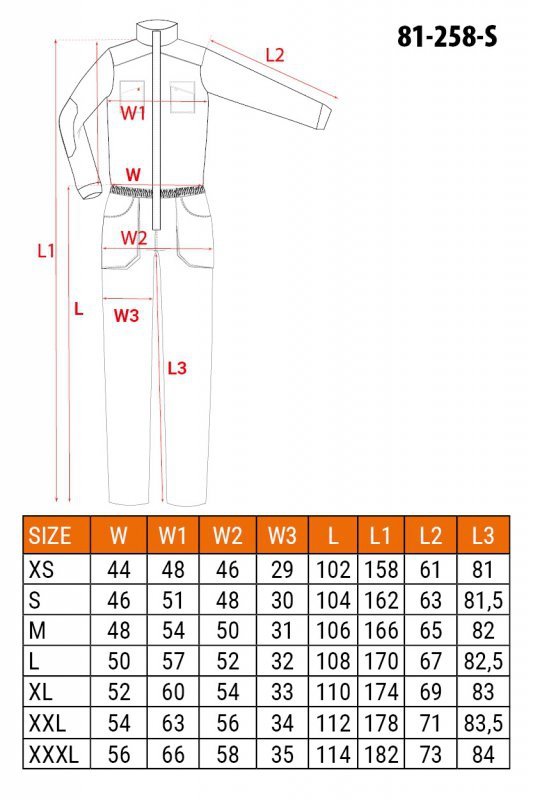 Kombinezon roboczy HD Slim, rozmiar S