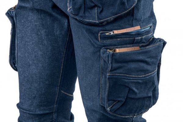Spodnie robocze 5-kieszeniowe DENIM, rozmiar XS
