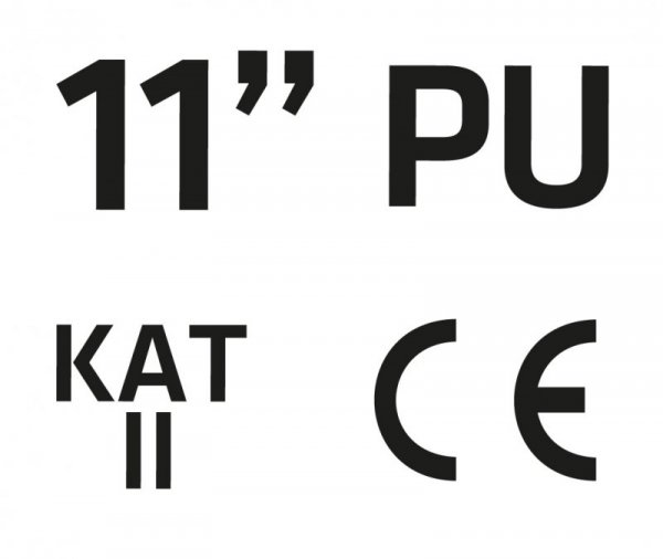 Rękawice ogrodowe pokryte PU, rozmiar 11&quot;
