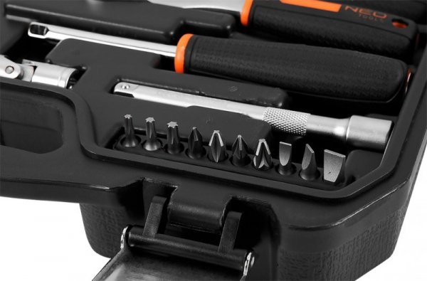 Zestaw nasadek przelotowych 1/4&quot; + 3/8&quot;, 46 szt.