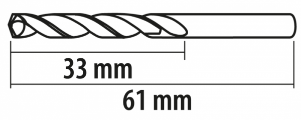 Wiertła do metalu Baildon BASIC DIN 338 RN NWKa 3 mm, HSS (S), 61-33 mm, wielokrotność 10