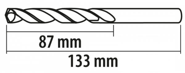 Wiertła do metalu Baildon BASIC DIN 338 RN NWKa 10 mm, HSS (S), 133-87 mm, wielokrotność 5