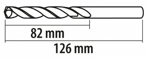 Wiertła do metalu Baildon BASIC DIN 340 RN NWKb 4,5 mm, HSS (S), 126-82 mm, wielokrotność 10