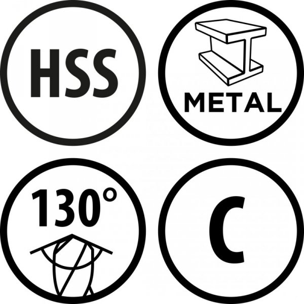 Wiertło do metalu Baildon BASIC DIN 345 RN NWKc 26 mm, HSS (S), 286-165 mm