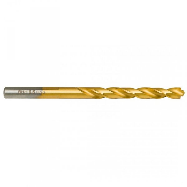 Wiertło do metalu Baildon DIN 338 RN 5,5 mm, HSS TiN (S), 93-57 mm (chwyt 3-płaszczyznowy)