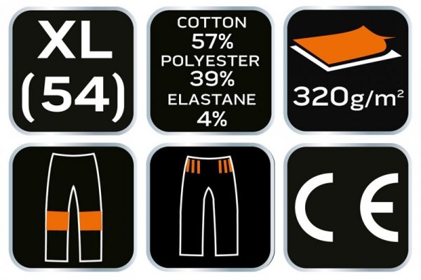 Spodnie dresowe COMFORT, szaro-czarne, rozmiar XL
