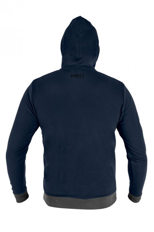 Bluza rozpinana z kapturem COMFORT, granatowa, rozmiar XXL