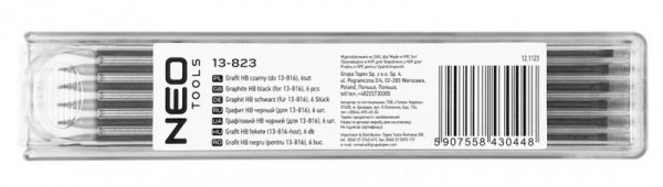 Grafit hb czarny (do 13-816), 6szt