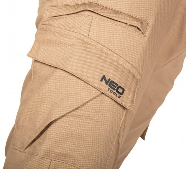 Spodnie robocze OUTDOOR, typu jogger, beżowe, rozmiar XL