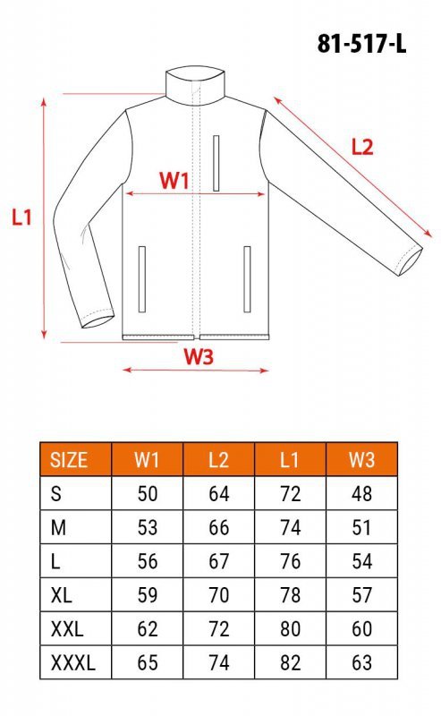 Bluza softshell OUTDOOR, zielona, rozmiar L