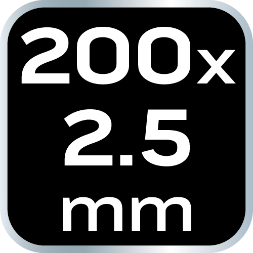 Opaski zaciskowe EXTREME 2.5 x 200 mm, czarne, 100 szt.