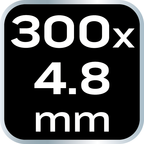 Opaski zaciskowe EXTREME 4.8 x 300 mm, czarne, 100 szt.