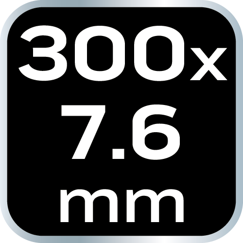Opaski zaciskowe EXTREME 7.6 × 300 mm, czarne, 50 szt.