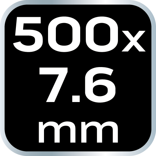 Opaski zaciskowe EXTREME 7.6 × 500 mm, czarne, 50 szt.