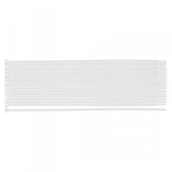 Opaski zaciskowe EXTREME 3.6 × 200 mm, białe, 100 szt.