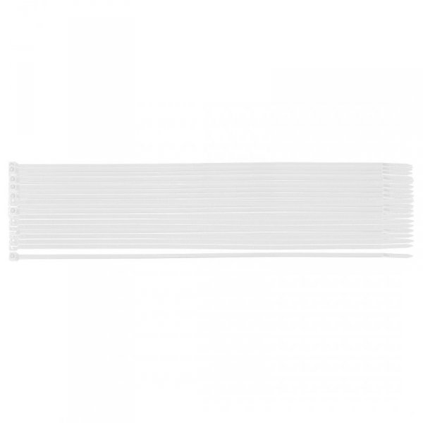 Opaski zaciskowe EXTREME 3.6 × 300 mm, białe, 100 szt.