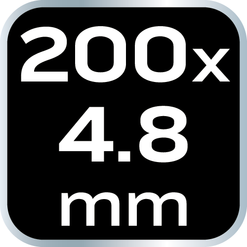 Opaski zaciskowe EXTREME 4.8 × 200 mm, białe, 100 szt.