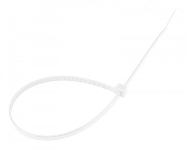 Opaski zaciskowe EXTREME 4.8 × 300 mm, białe, 100 szt.