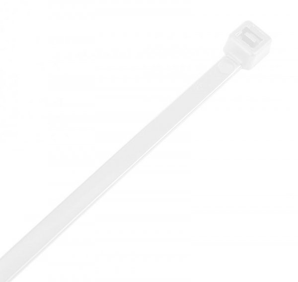 Opaski zaciskowe EXTREME 4.8 × 300 mm, białe, 100 szt.