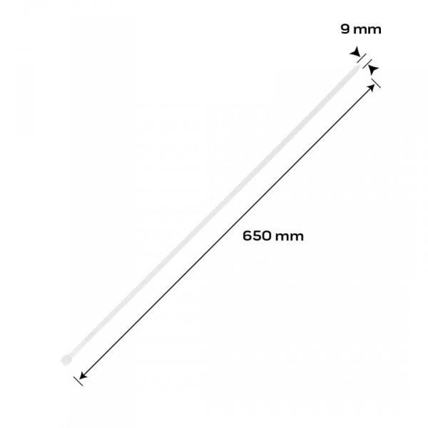 Opaski zaciskowe EXTREME 9.0 × 650 mm, białe, 50 szt.
