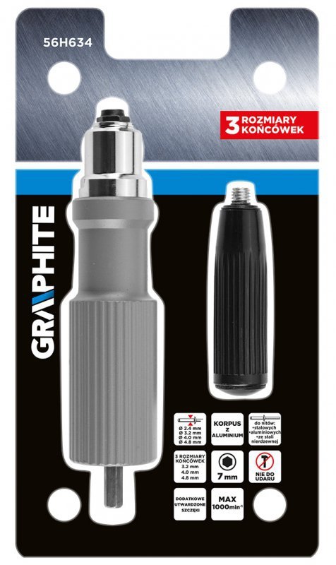 Adapter do nitów zrywalnych na wkrętarkę