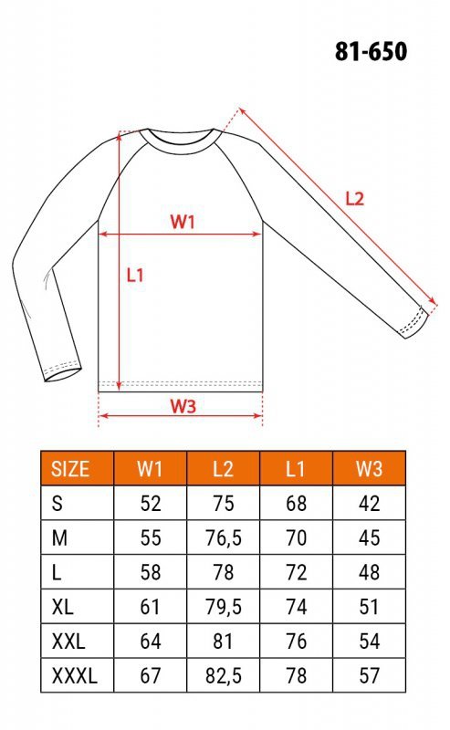 Bluza COMFORT, szary melanż, rozmiar XL