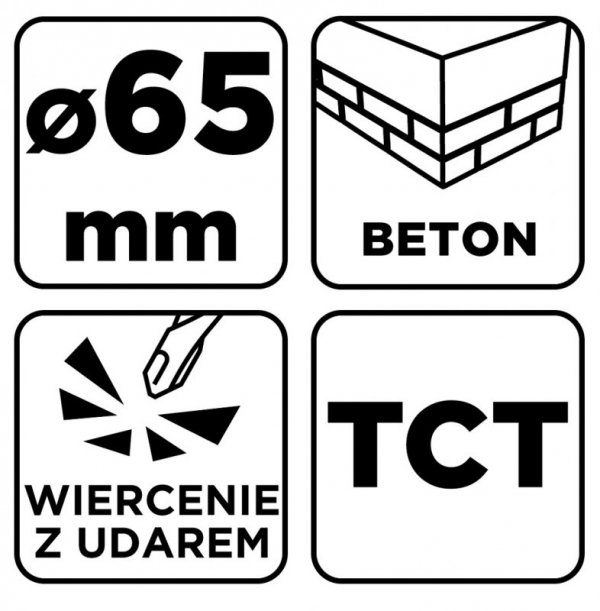 Otwornica widiowa 65 mm