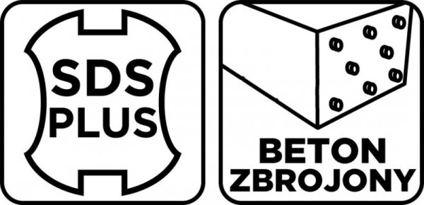 Wiertło do betonu zbrojonego SDS Plus 12 x 260 mm, quatro