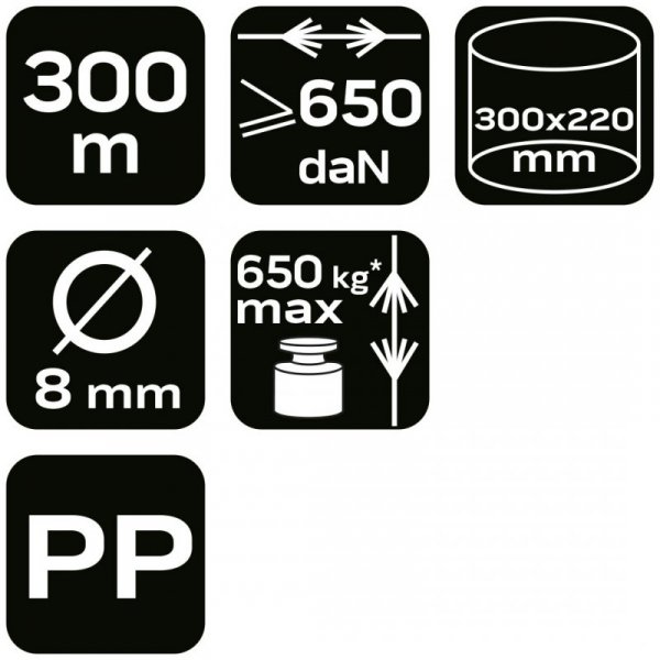 Linka pleciona polipropylenowa fi 8 300m