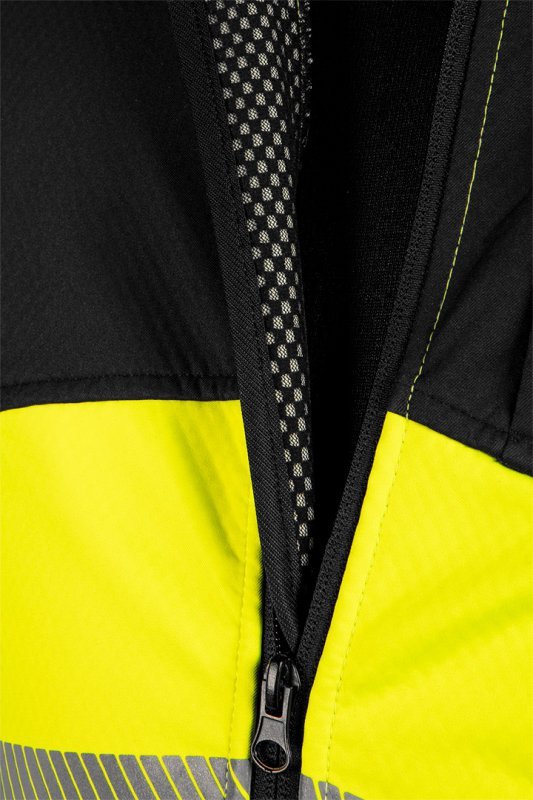 Kurtka robocza ostrzegawcza Softshell, żółta, rozmiar S