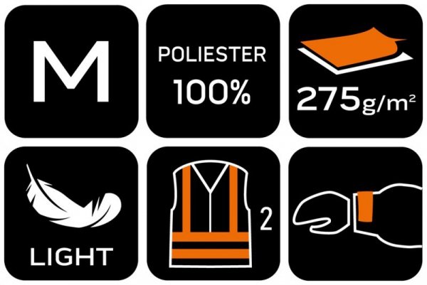 Kurtka robocza ostrzegawcza Softshell, żółta, rozmiar M