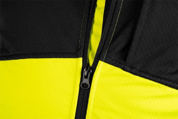 Kurtka robocza ostrzegawcza Softshell, żółta, rozmiar L