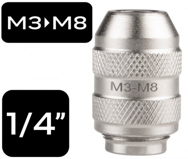 Adapter do gwintowników, 1/4&quot;DR M3-M8