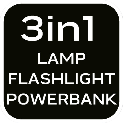 Lampa biwakowa 3 w 1