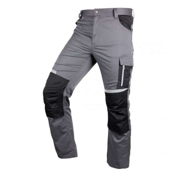 Spodnie robocze Mix&Match, szaro-czarne, rozmiar L