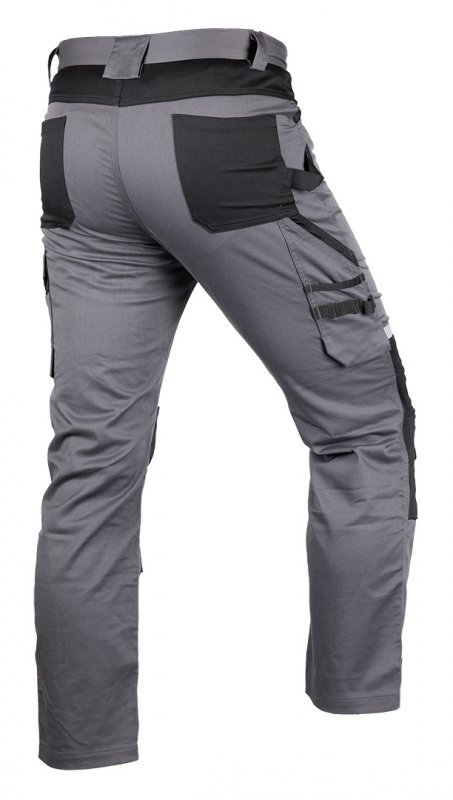 Spodnie robocze Mix&Match, szaro-czarne, rozmiar XL