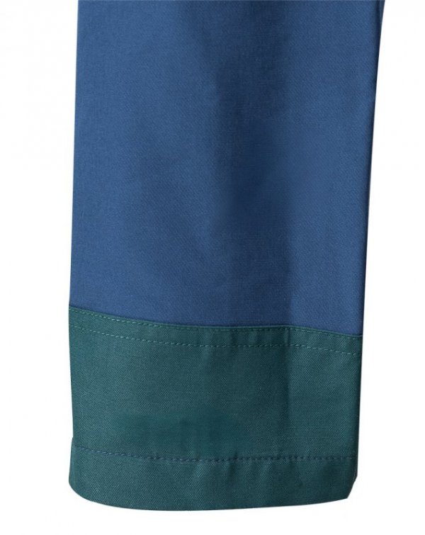 Spodnie robocze Mix&Match, 4 way stretch, granatowo-zielone, rozmiar L