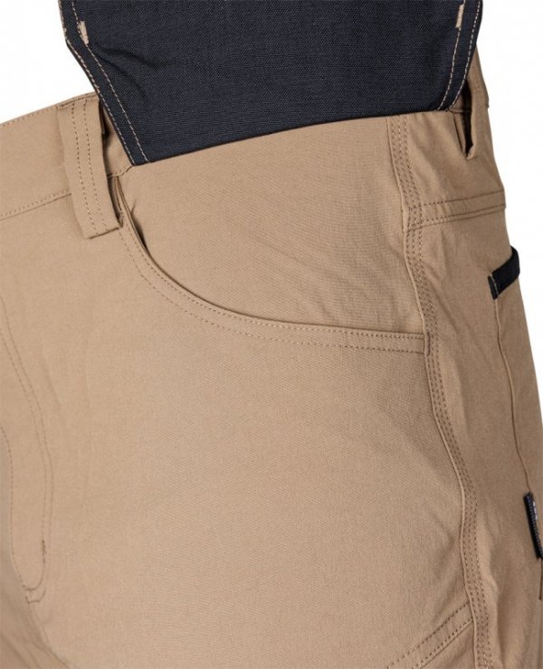 Spodnie robocze Mix&Match, 4 way stretch, z kaburami, Cordura, beżowo-czarne, rozmiar XS