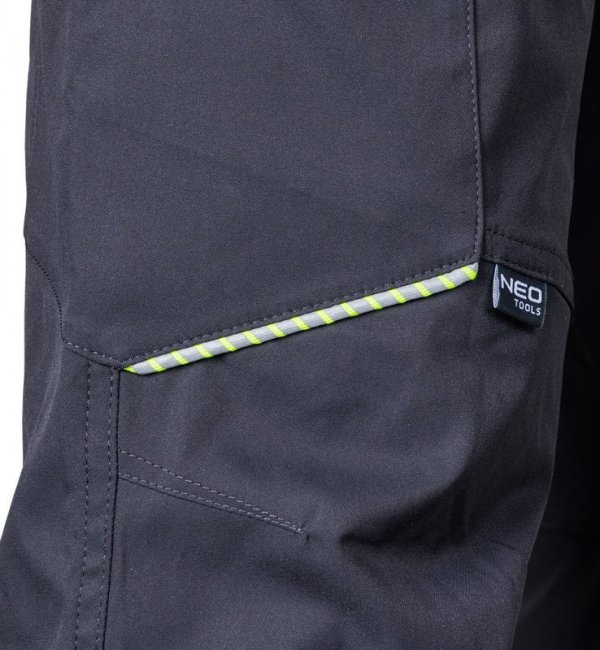 Spodnie robocze Mix&Match, stretch, szare, rozmiar XS