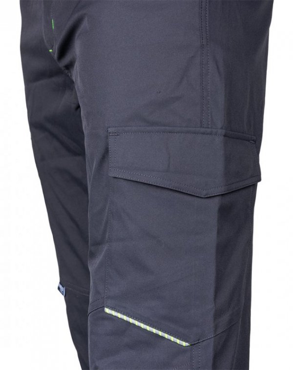 Spodnie robocze Mix&Match, stretch, szare, rozmiar XS