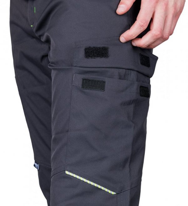 Spodnie robocze Mix&Match, stretch, szare, rozmiar XS