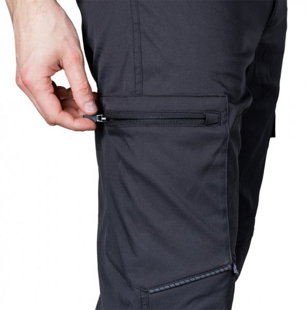 Spodnie robocze Mix&Match, stretch, czarne, rozmiar XXXL