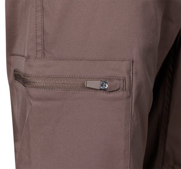 Spodnie robocze Mix&Match, stretch, brązowe, rozmiar XXL