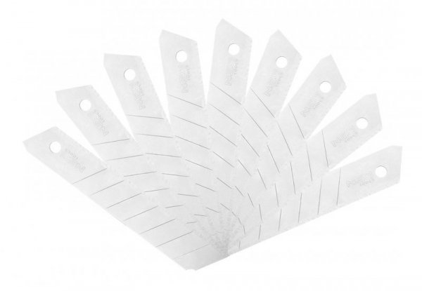 Ostrza łamane 18mm, 10 sztuk w displayu, wielokrotność 36 szt.
